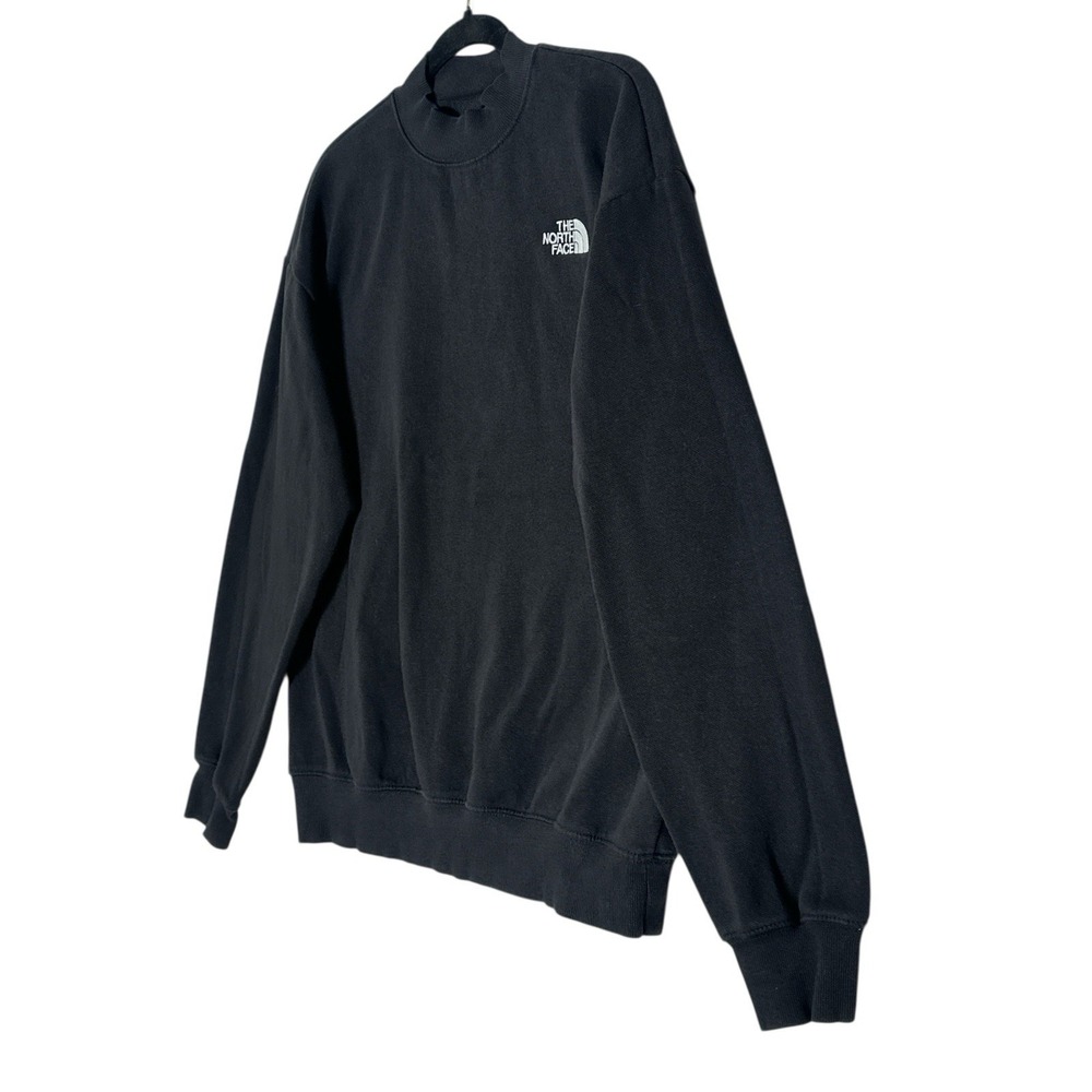 The North Face Sweater Pullover Mens Small‎ Black Cotton Crewneck Cozy Outdoor - Picture 8 of 9